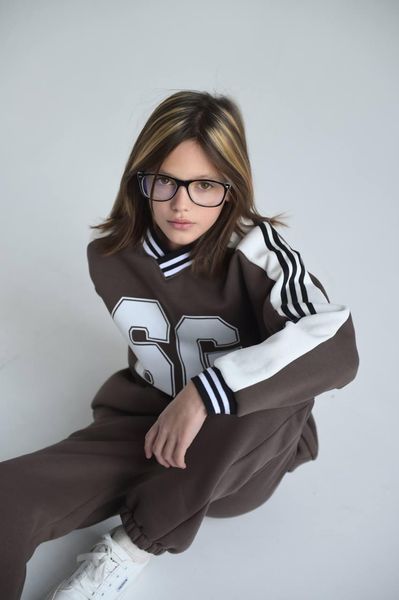 Підлітковий спортивний костюм унісекс кофта батнік та спортивні штани ег-254/85 фото